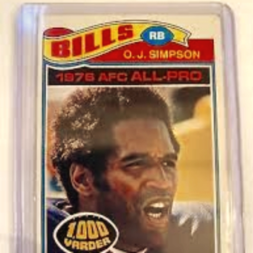 OJ Simpson trading card TOPPS